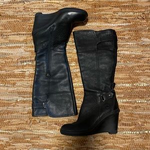 TIMBERLAND Knee High Leather Wedge Boots (7.5 US)